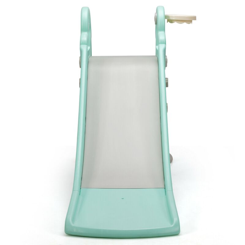 3-in-1 Kids Slide Climber Play Set with Basketball Hoop and Ball