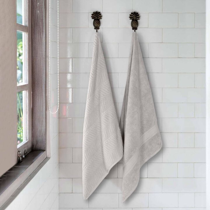 Plush Jacquard Cotton Bath Sheets Set of 2 for Spa-Like Experience