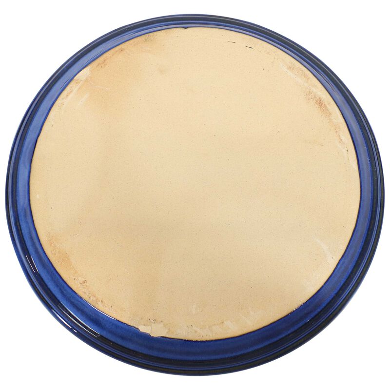 Sunnydaze Glazed Ceramic Flower Pot/Plant Saucer - Set of 2