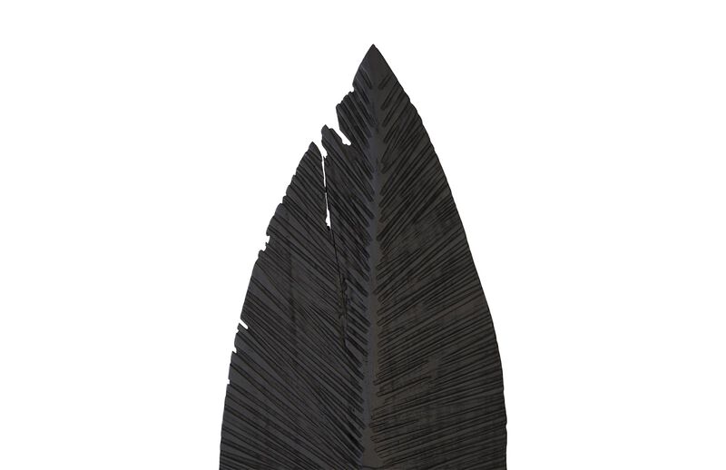 Large Carved Leaf on Stand