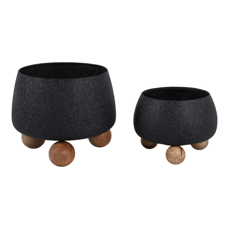 S/2 9/11" Round Planters image number 0