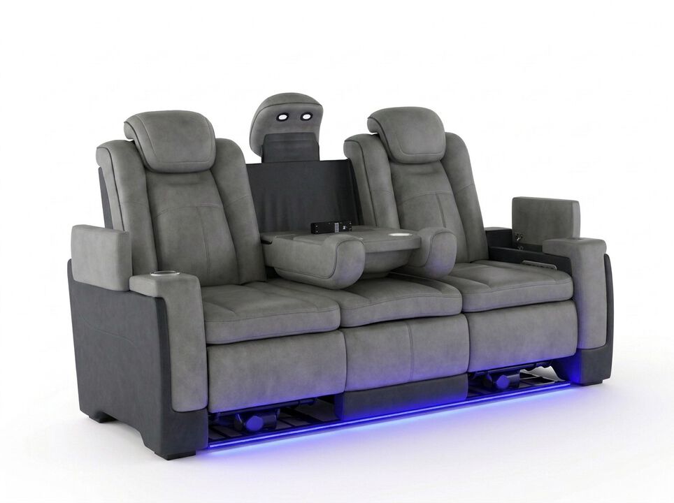 Lantana Power Sofa in Grey