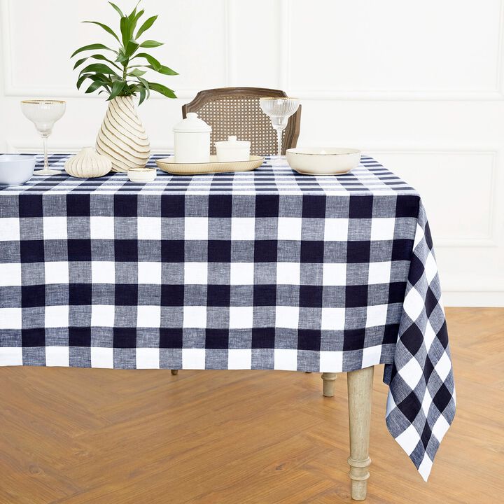 Linen Tablecloth - Buffalo Check