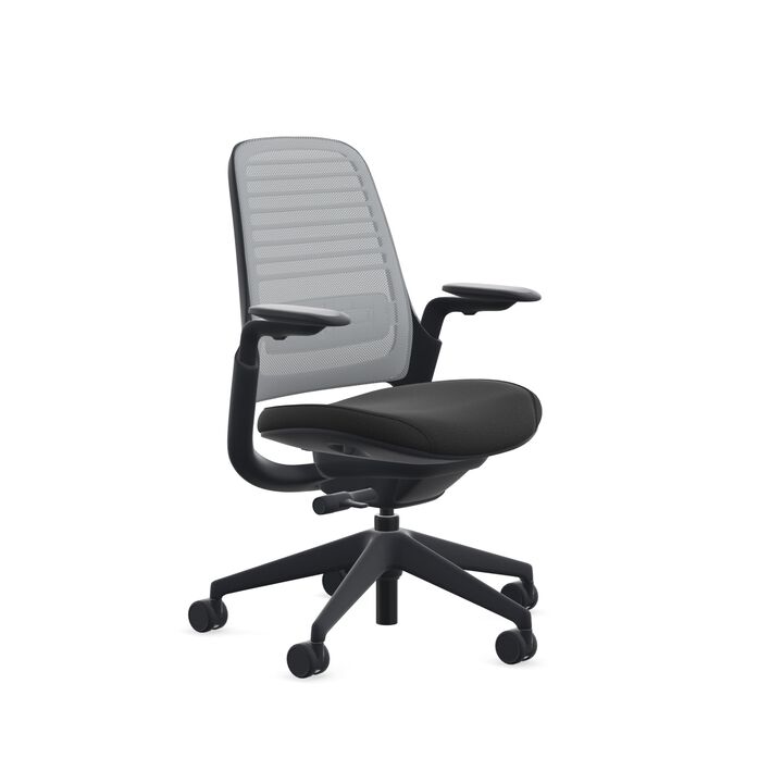 Steelcase Series 1 Office Chair - Ergonomic Work Chair with Wheels for Carpet - Helps Support Productivity - Weight-Activated Co