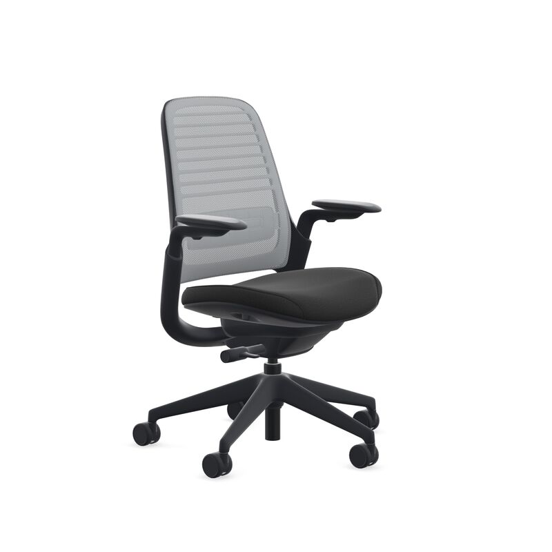 Steelcase Series 1 Office Chair - Ergonomic Work Chair with Wheels for Carpet - Helps Support Productivity - Weight-Activated Co