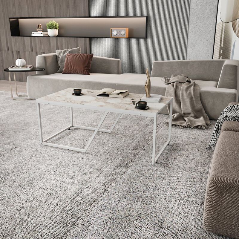 Decorotika Wendy Coffee Table - Ephesus White