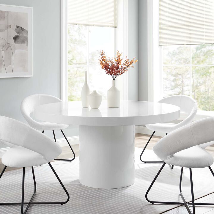 Modway - Gratify 60" Round Dining Table White