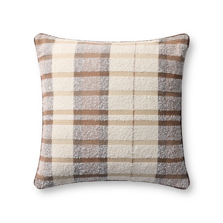 PLL0156 Brown/Multi 20''x20'' Down Pillow