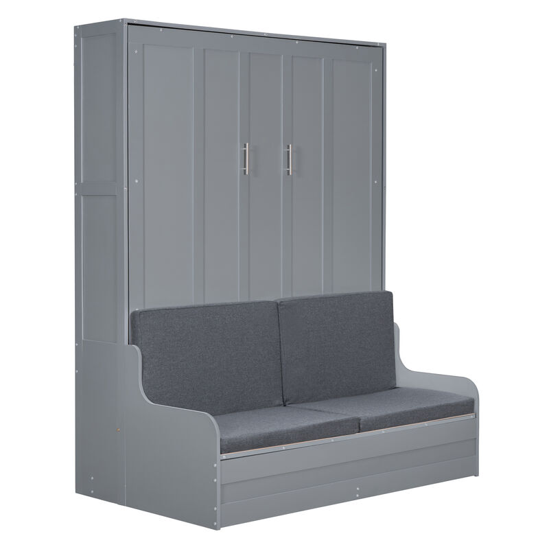Merax Murphy Bed Wall Bed with Cushion image number 5