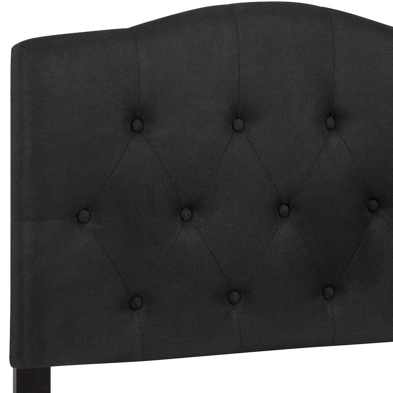 Flash Furniture Tufted Upholstered Twin Size Headboard in Black Fabric image number 6
