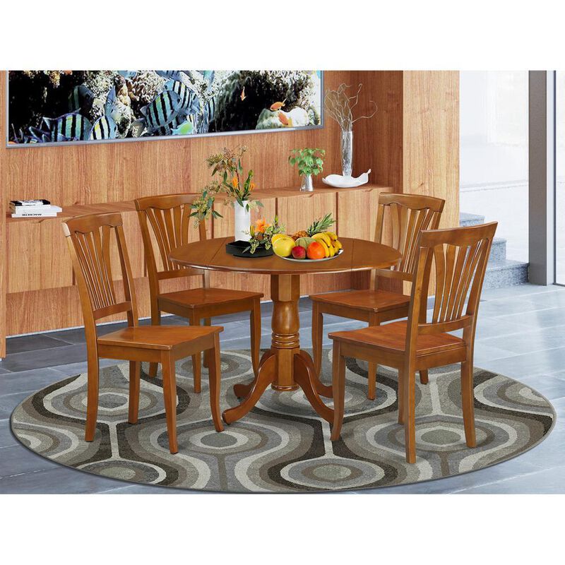 5 Pc Kitchen nook Dining set-breakfast nook Table and 4 Dining Chairs