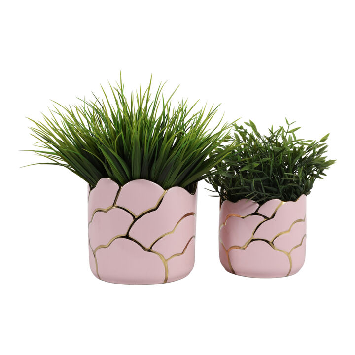 S/2 6/7" Clouds Planter