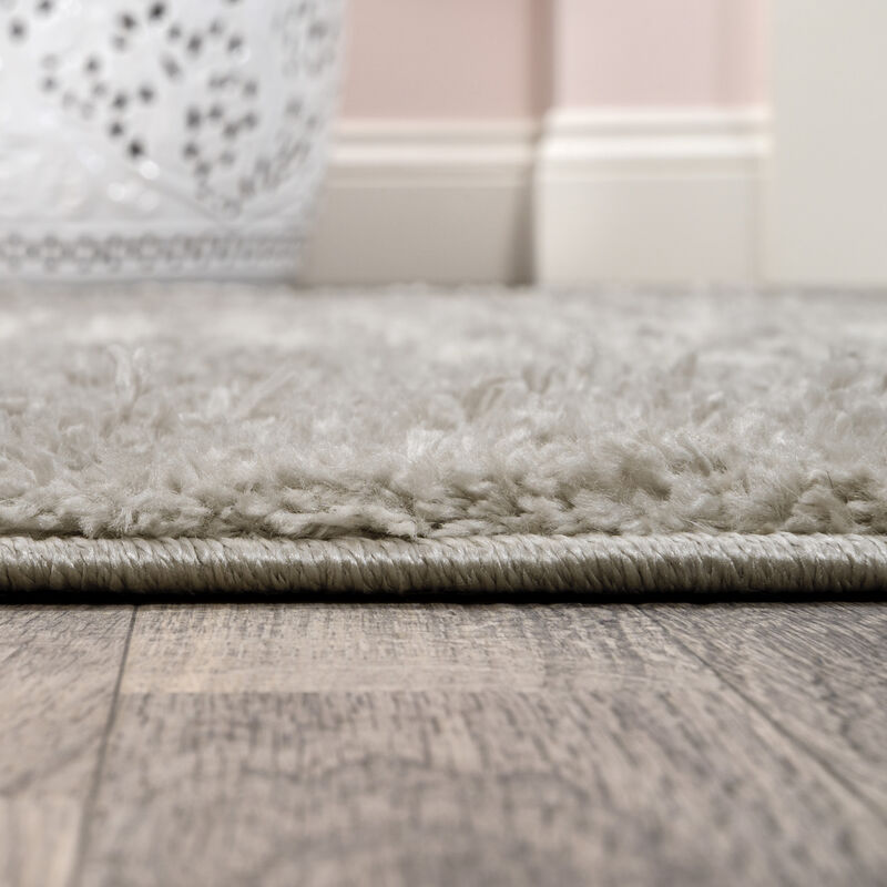 Elm Diamond Stripe Geometric Shag Area Rug