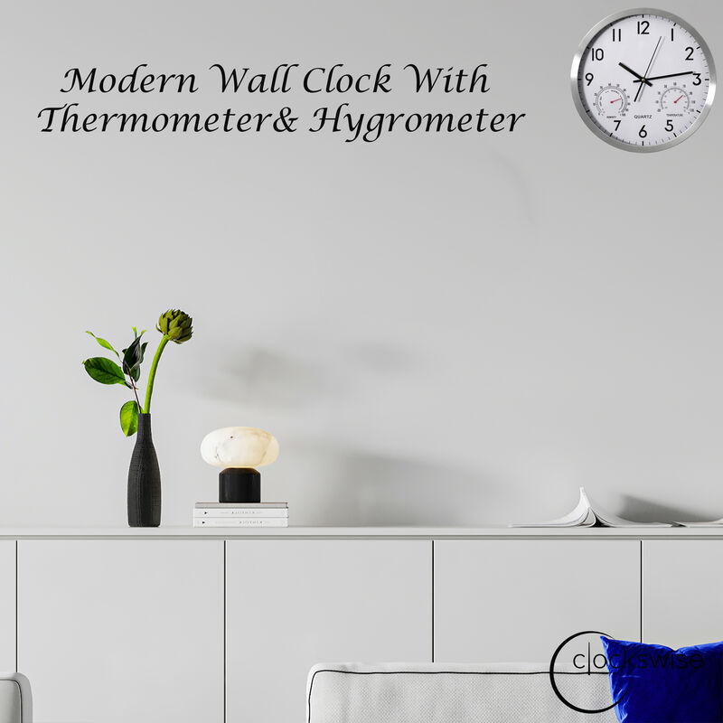 Clockswise 14-inch Non-Ticking Quartz Wall Clock