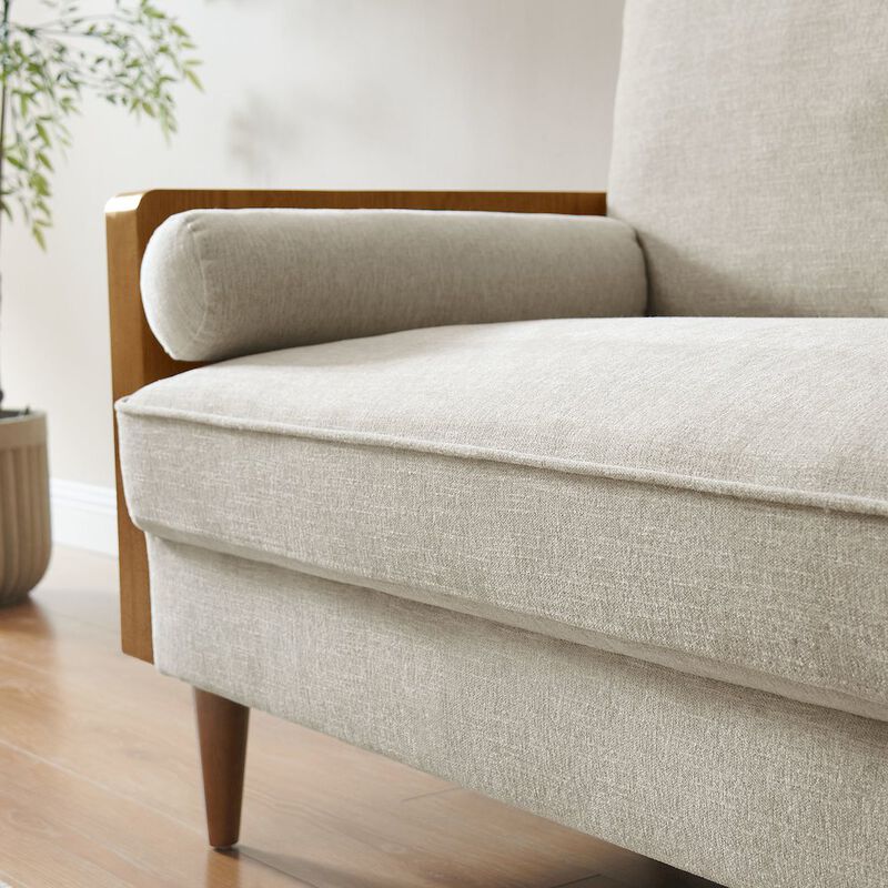 Kellan Heathered Weave Fabric Loveseat image number 8