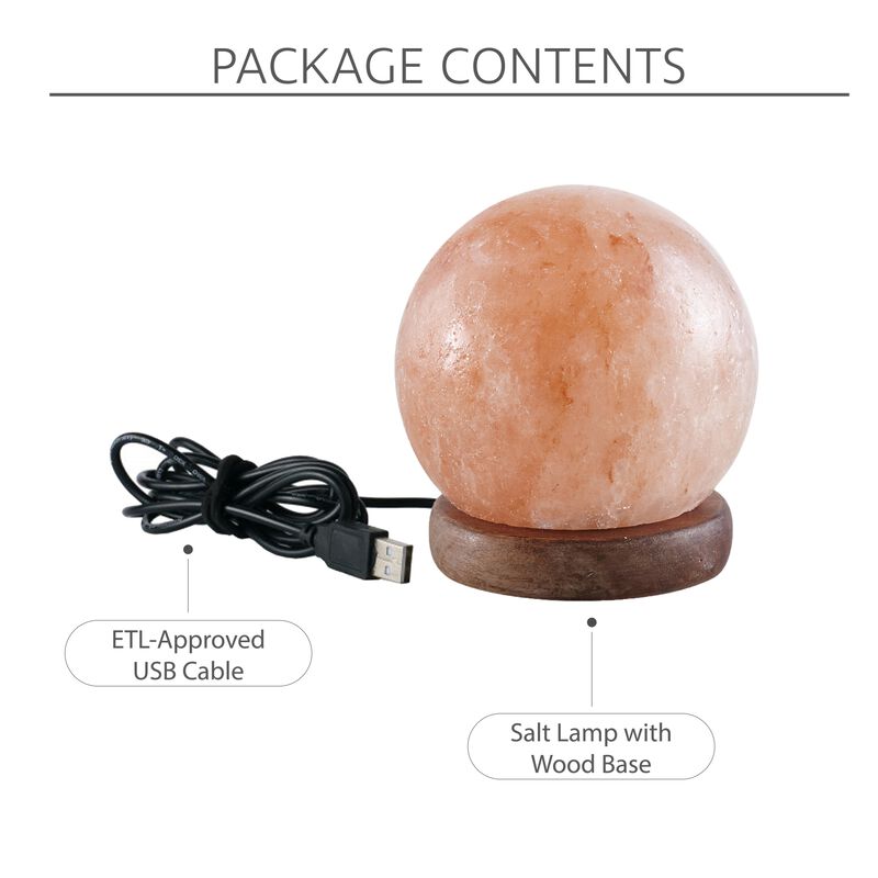 Loft Lyfe Magaly Round Salt Lamp 8 Color Modes