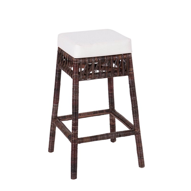 Bali Bohemian Basics Rattan Backless Bar Stool