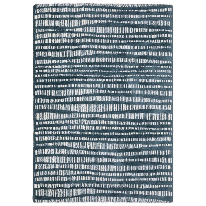 HomeRoots Striped Distressed Area Rug