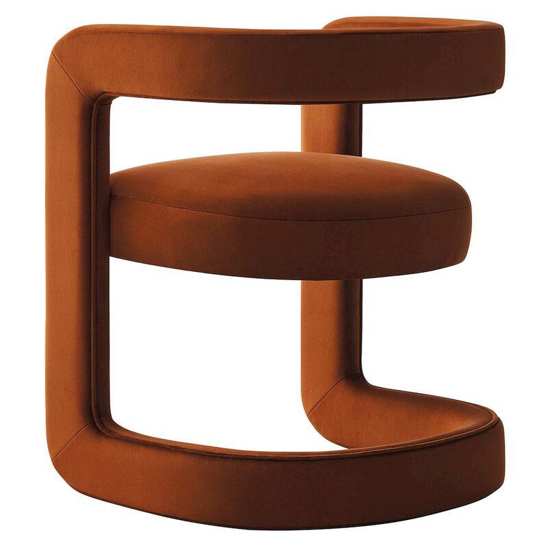 Winslow Barrel Performance Velvet Dining Chair image number 4