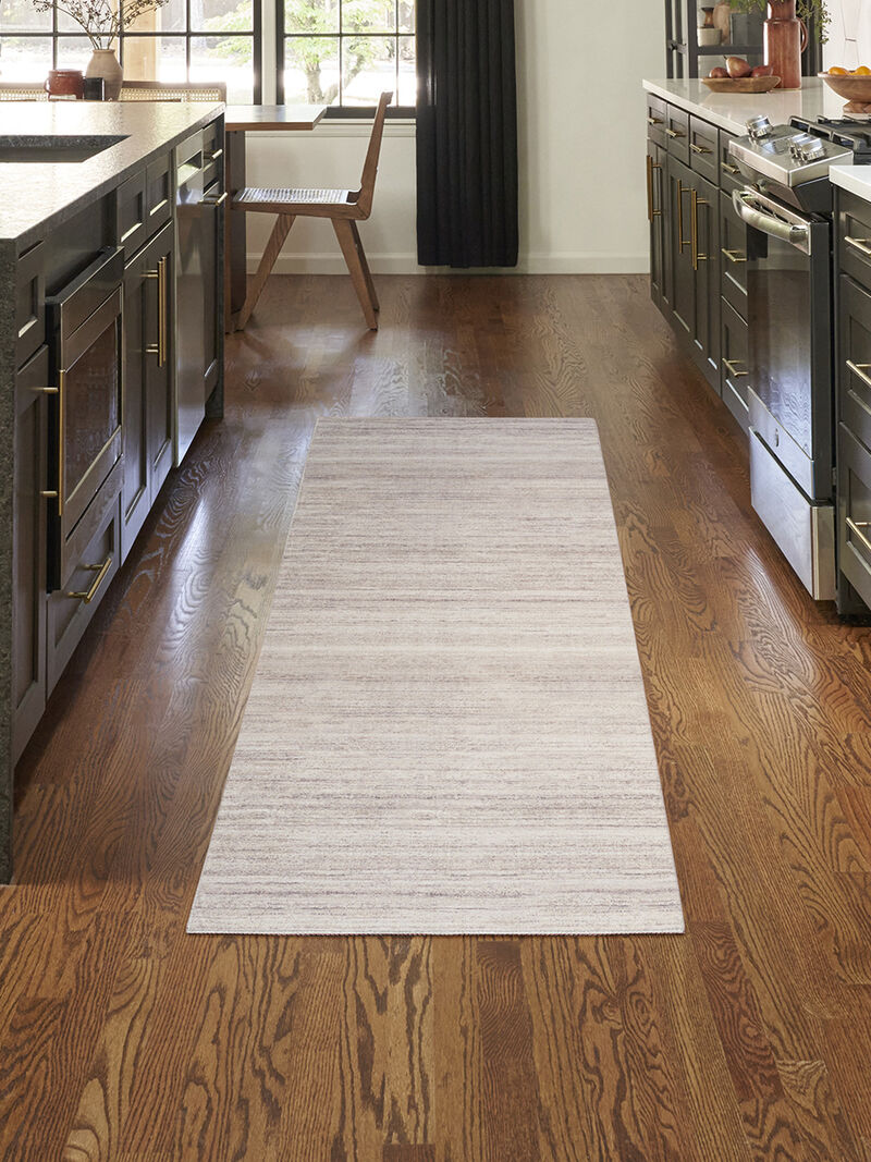 Washable Essentials WAE01 Ivory/Mocha 2'2" x 10' Rug image number 7