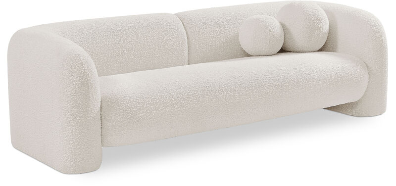 Meridian Furniture Emory Cream Boucle Fabric Sofa image number 0