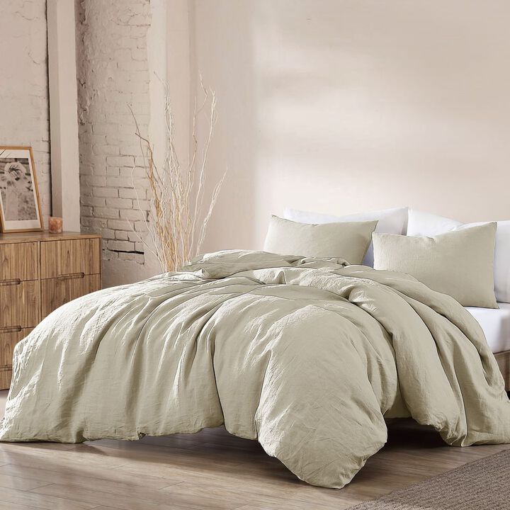 Oatmeal Washed Linen 4 pc Queen