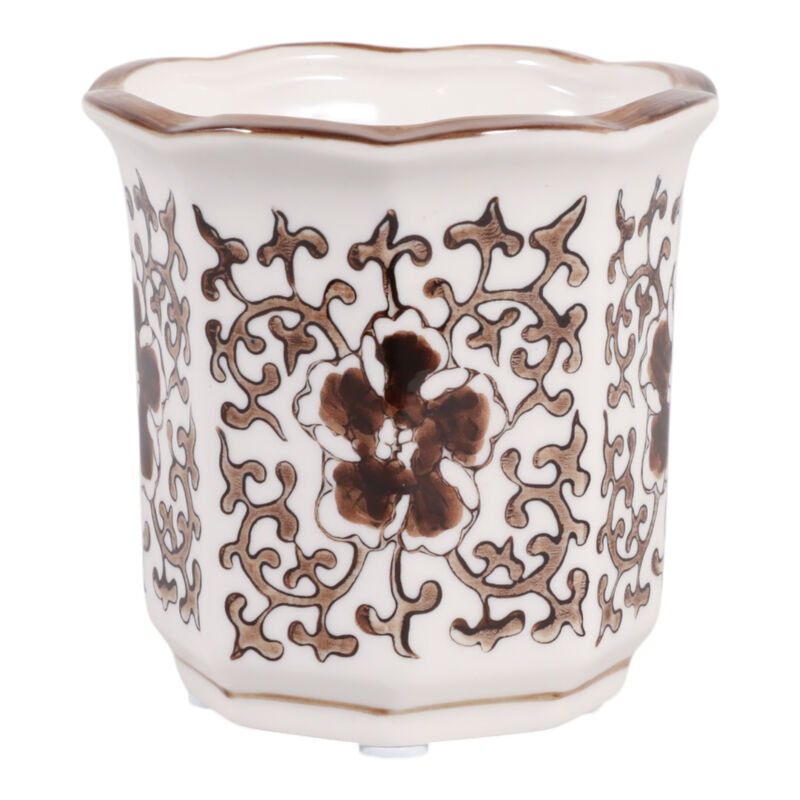 4" Fluted Chinoiserie Candle image number 1