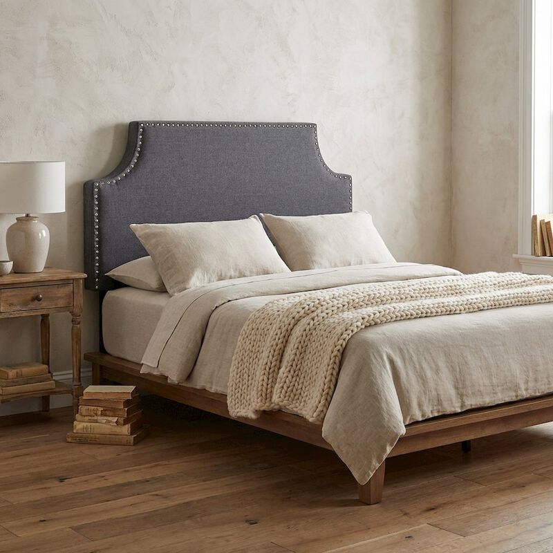 Upholstered Fabric Twin Headboard with Padded Design and Sturdy Frame image number 2