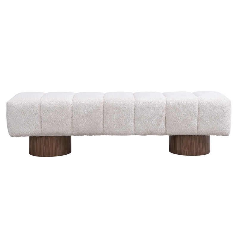 Merax Upholstered Dining Bench Ottoman