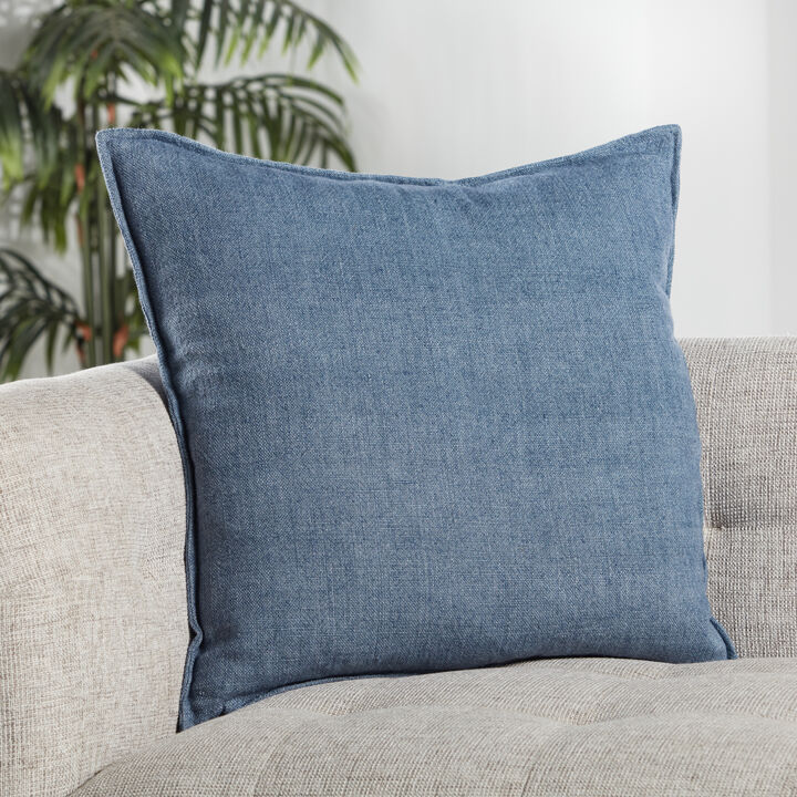 Burbank Dusty Blue 22"X22" Down Pillow