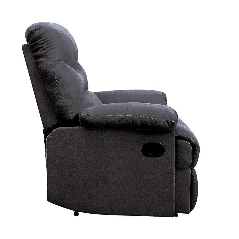 Plethoria Home Pillow Top Arms Recliner with Tufted Back