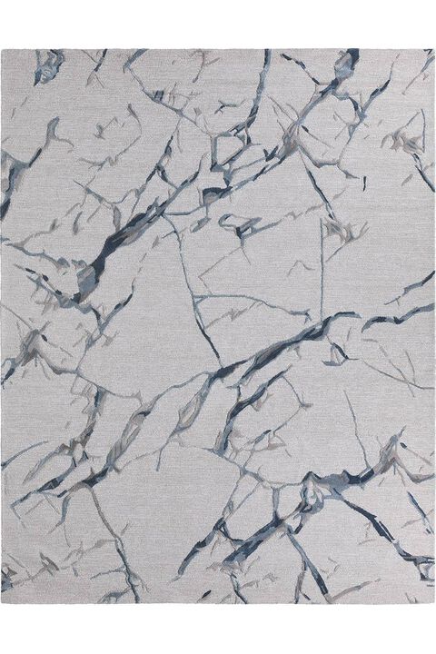 Fragment Shattered Blue 9' x 12' Rug