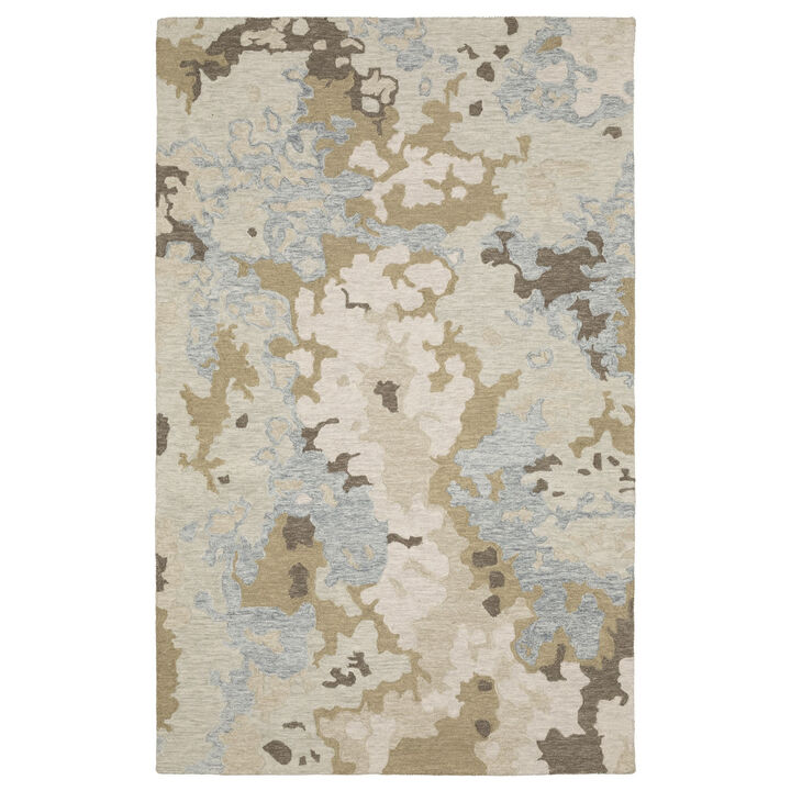 HomeRoots Wool Abstract Hand Tufted Area Rug