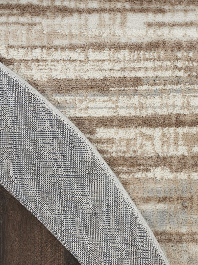 Elation ETN01 Ivory/Gray 7&rsquo;10&rdquo; x Round Rug