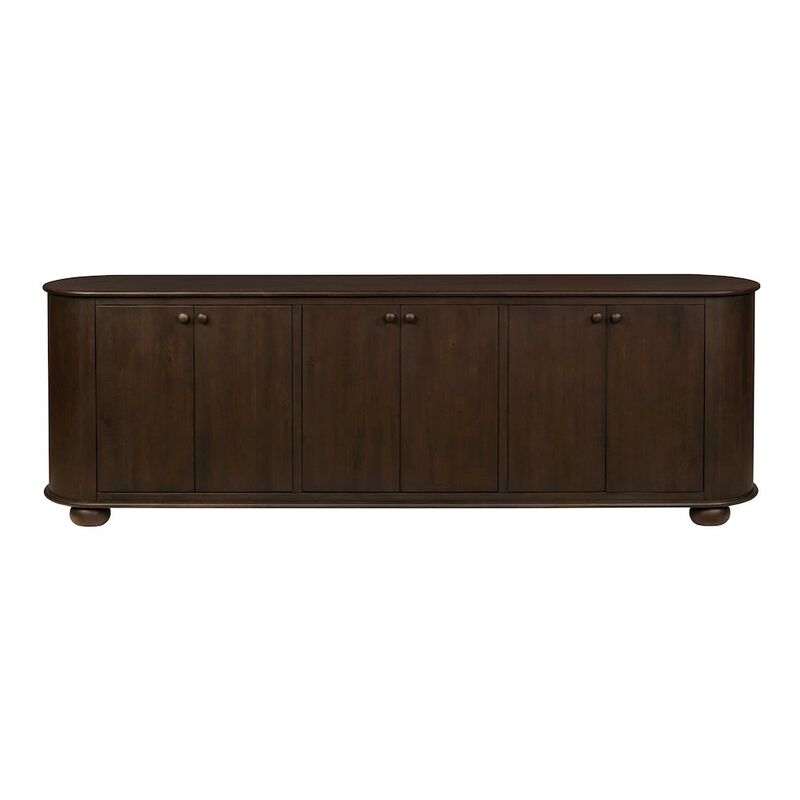 Alex Hamilton Astrid 6-Door Sideboard in Barista Brown