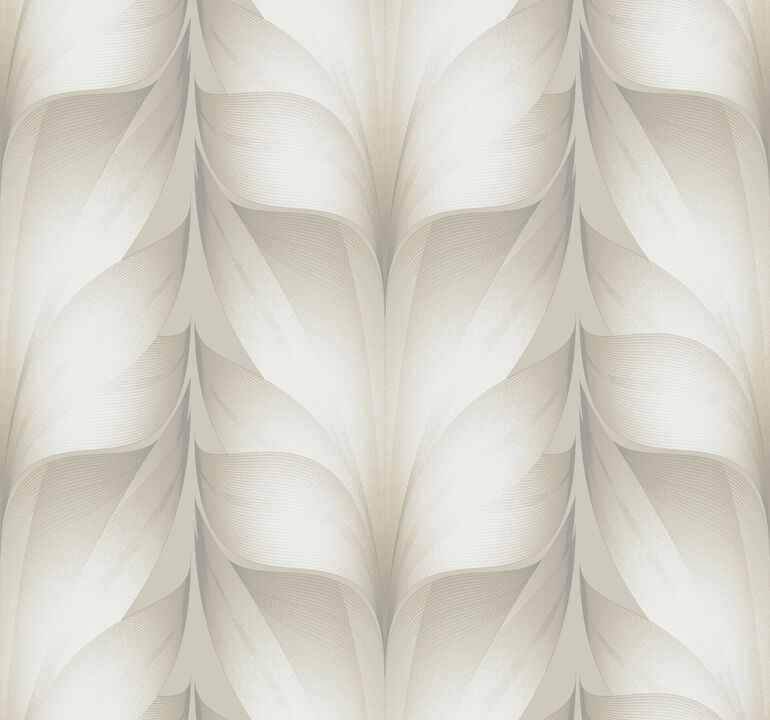 Lotus Light Stripe White Wallpaper
