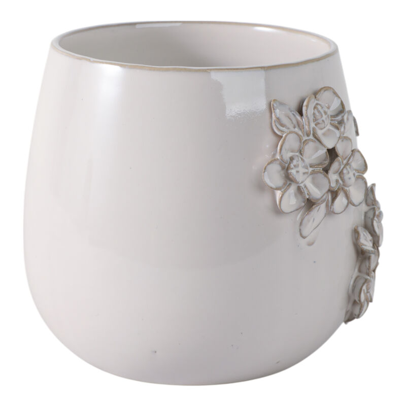 Flower Bunches Planter, Ivory image number 2