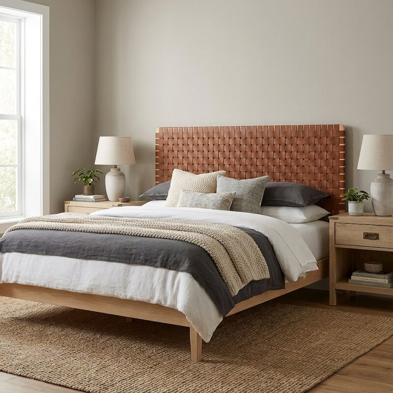 Vegan Leather King Headboard with Durable Frame and Stylish Design image number 3
