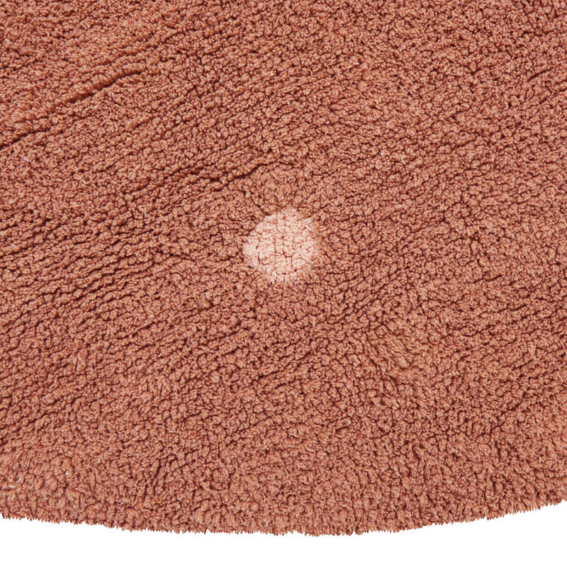Washable rug Round Dot  Rose