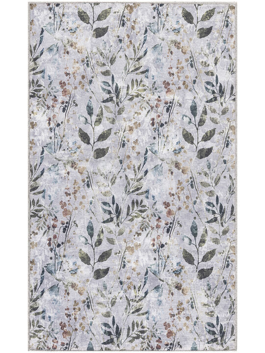 Nourison Washables NWB05 Gray/Multicolor 6' x 9' Rug