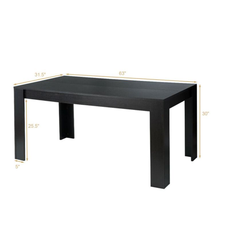 Hivvago Rectangular Modern Dining Kitchen Table.