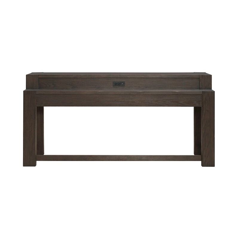 Liberty Furniture Lennox Hill Living Room Console Bar Table with Charging Station - Bark image number 4