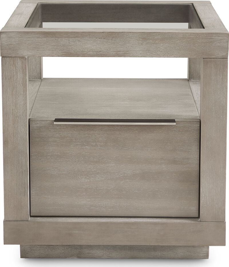 Oxford One-Drawer End Table in Mineral