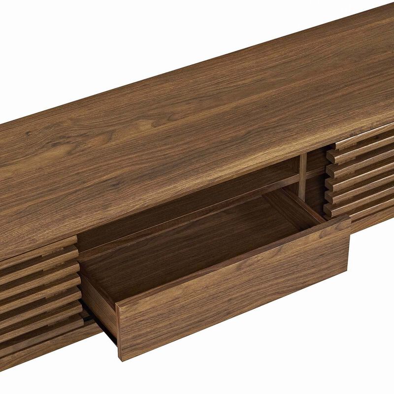 Render 59? TV Stand, Walnut-Benzara image number 3