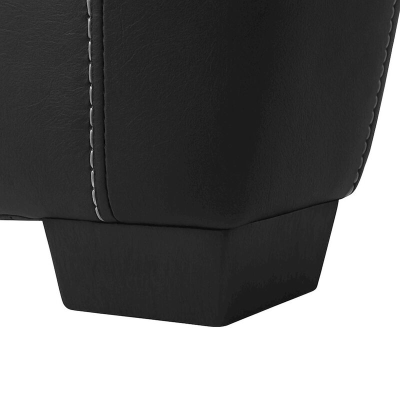 American Furniture Classics Vegan Leather Armchair with Matching Ottoman image number 5