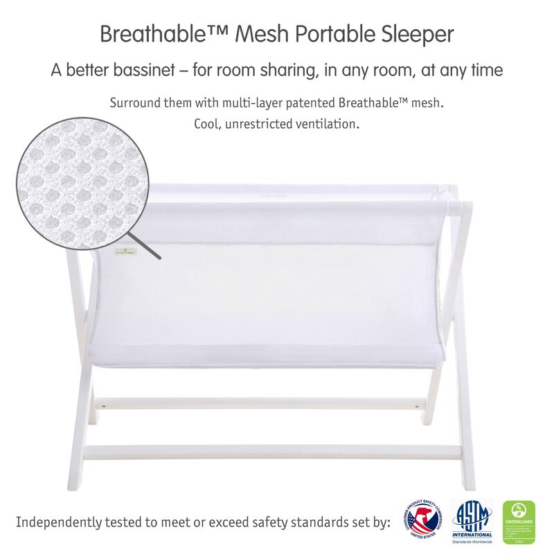 Breathable Mesh Portable Sleeper, From Bedside to Travel