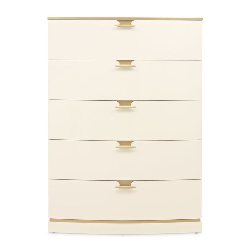 Michael Amini La Terrazza 5-Drawer Chest - Creamy Pearl