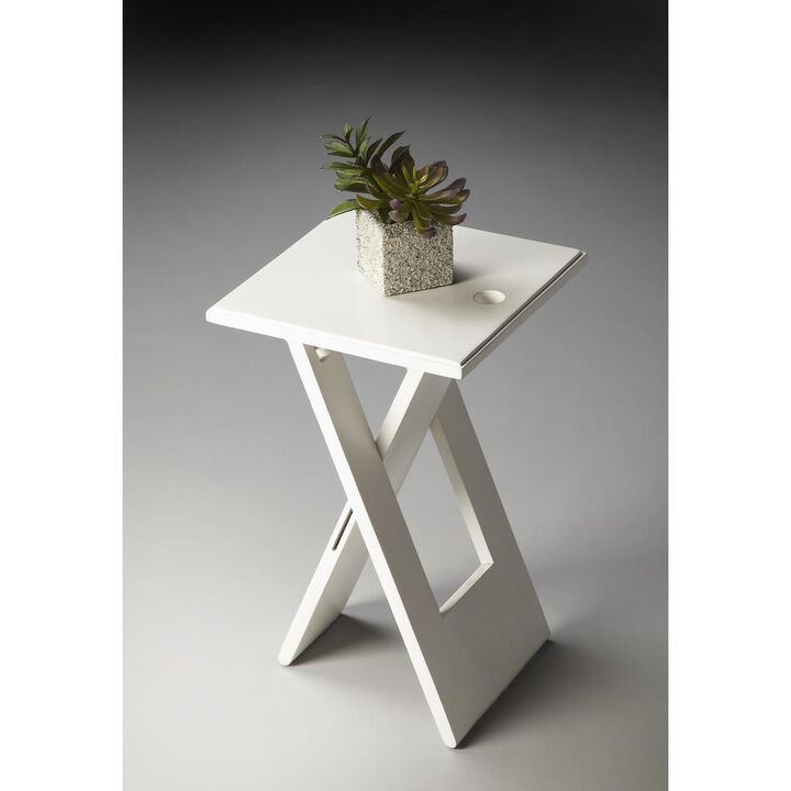 Butler Specialty Hammond Folding Side Table, White