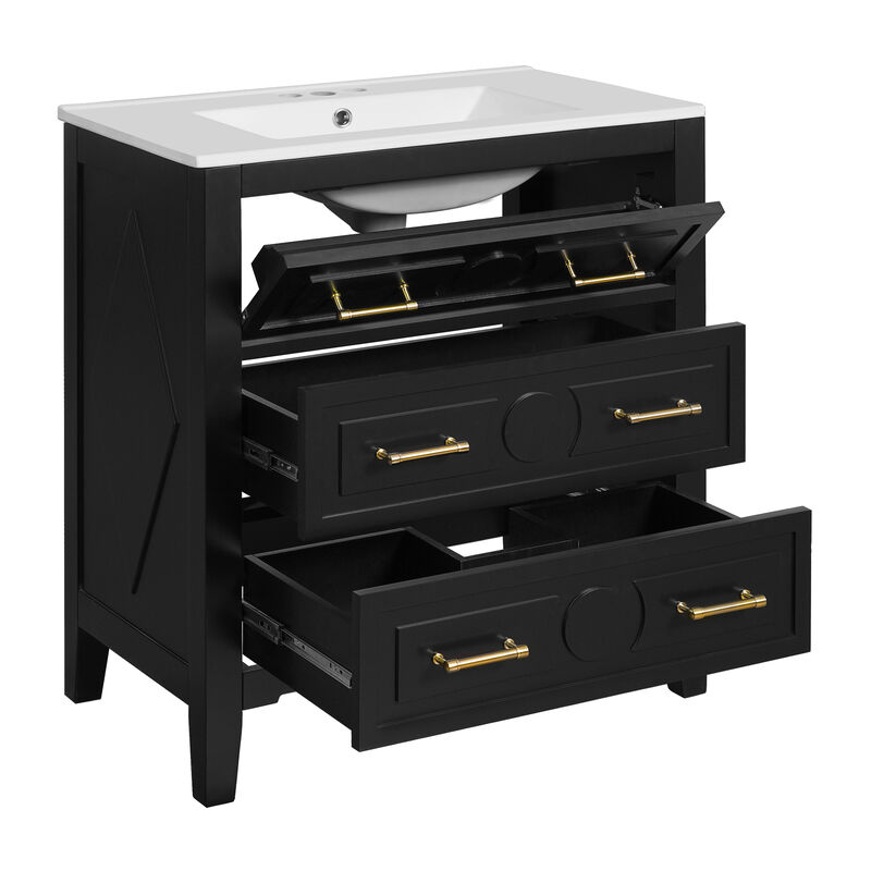 30''  Free Standing Single Vanity Set