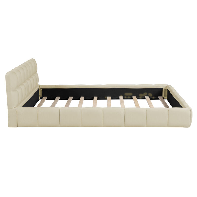 Merax Modern Upholstered Platform Bed Frame